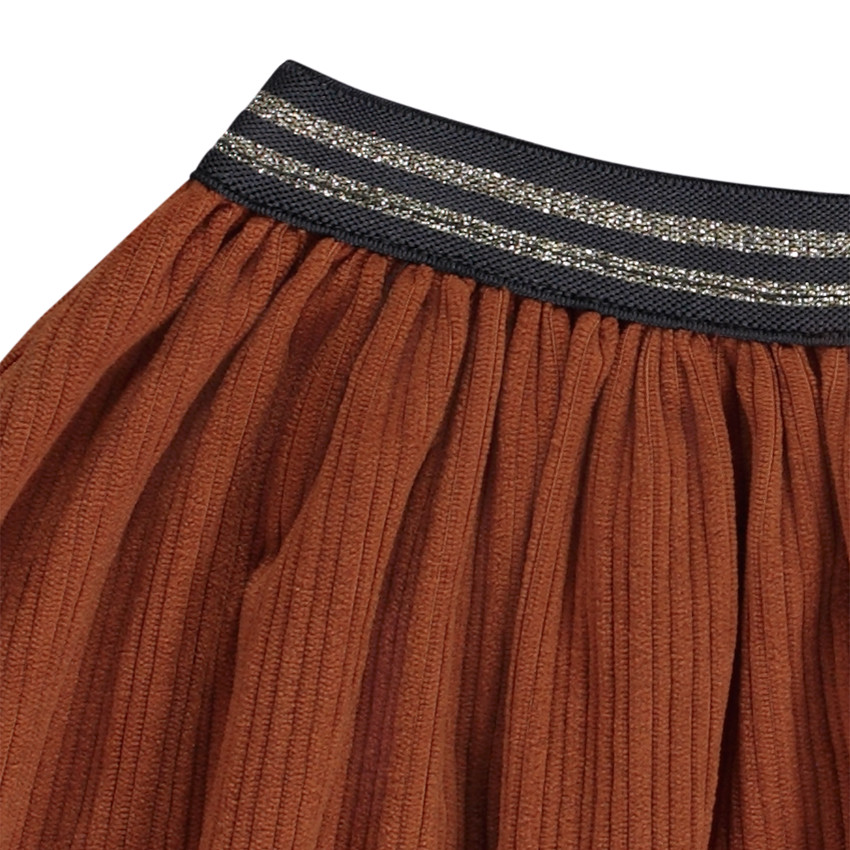 Jupe patineuse en velours côtelé pour fille 
