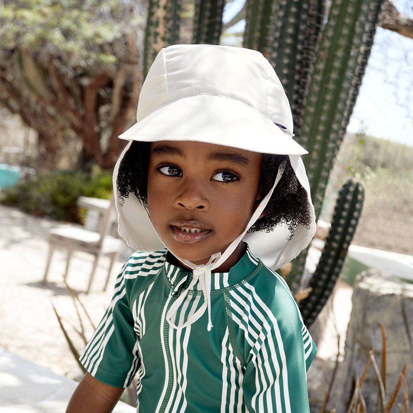 Casquette de soleil anti-UV 46-49 (7 à 18 mois) Sea Salt 