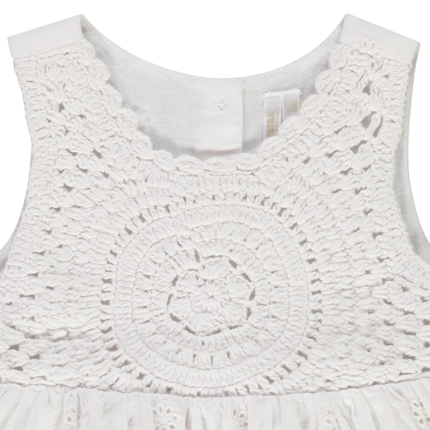 Tuniek mouwloos in de geest van boho voor baby meisje 