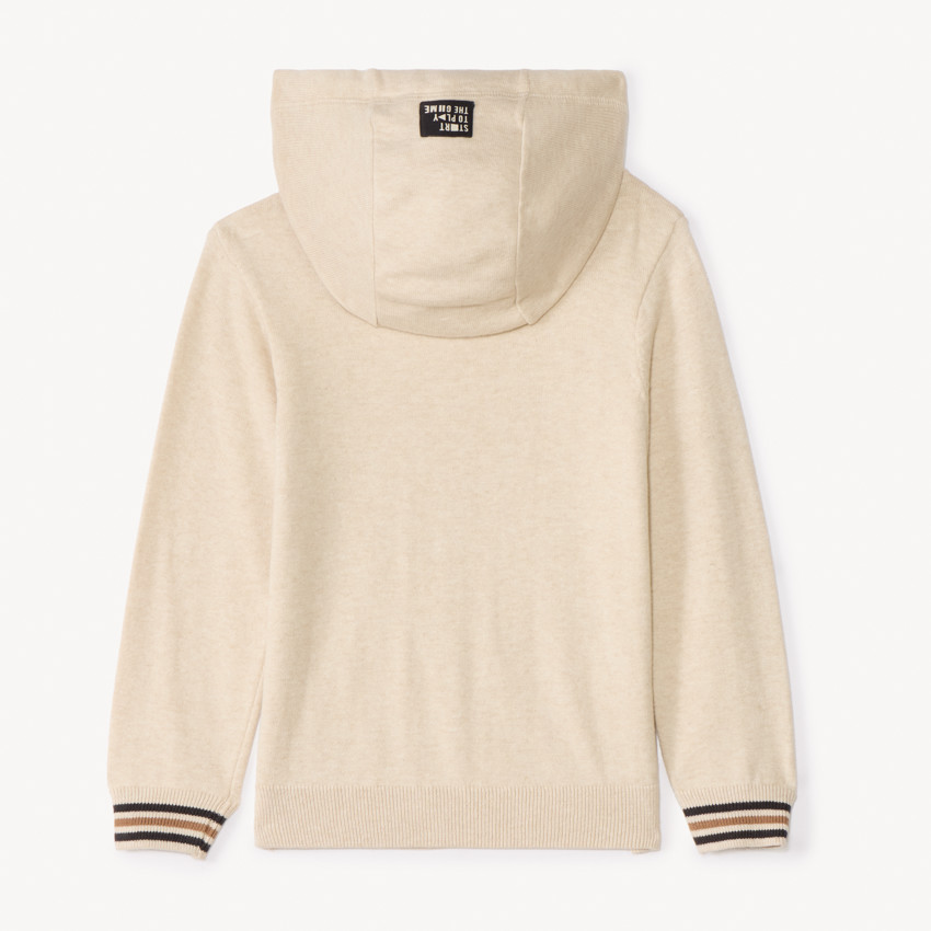 Hoodie met jacquardopschrift voor jongens 