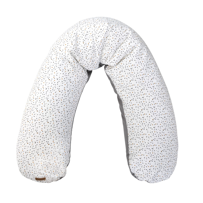 Borstvoedingskussen met microkorrels 160 cm print Dots 