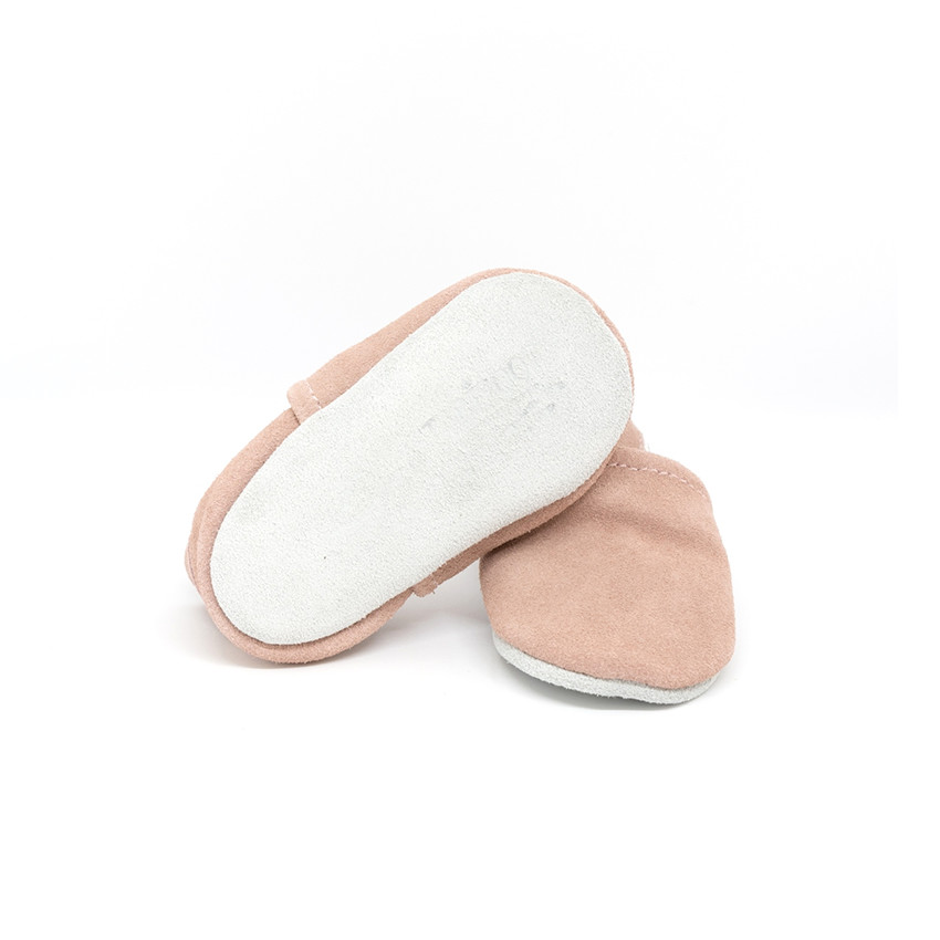 Chaussons souples 18-24M en suède Babysoft antique 
