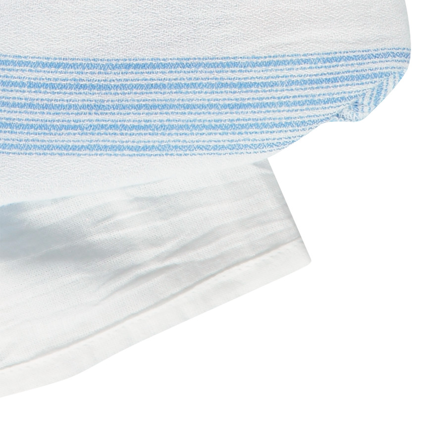 Robe rayée fantaisie en crêpe  