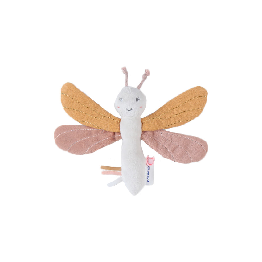 Hochet libellule en veloudoux Louli 