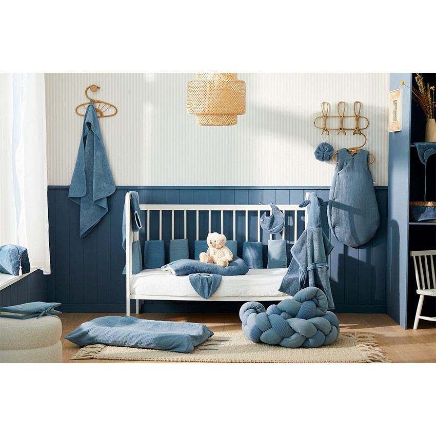 Vlecht decoratief gewatteerd Mix Match Blauwe Steen 