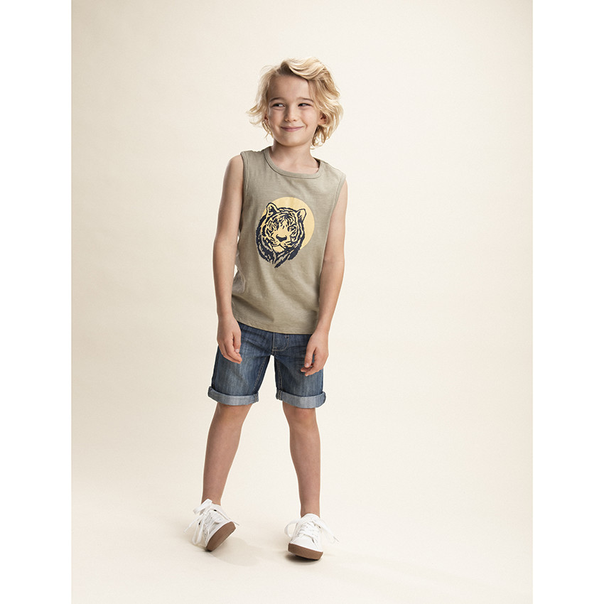 Set van 5 jongens debardeurs in gaas 