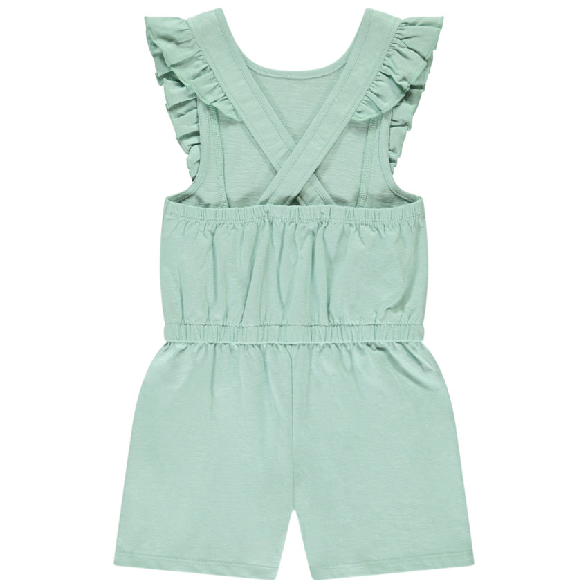 Mouwloze combi-short met volant voor meisjes 