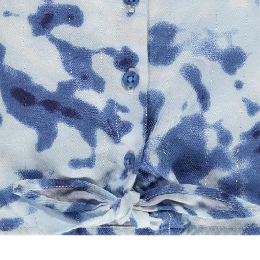 Top à bretelles smockées effet tie & dye pour fille 