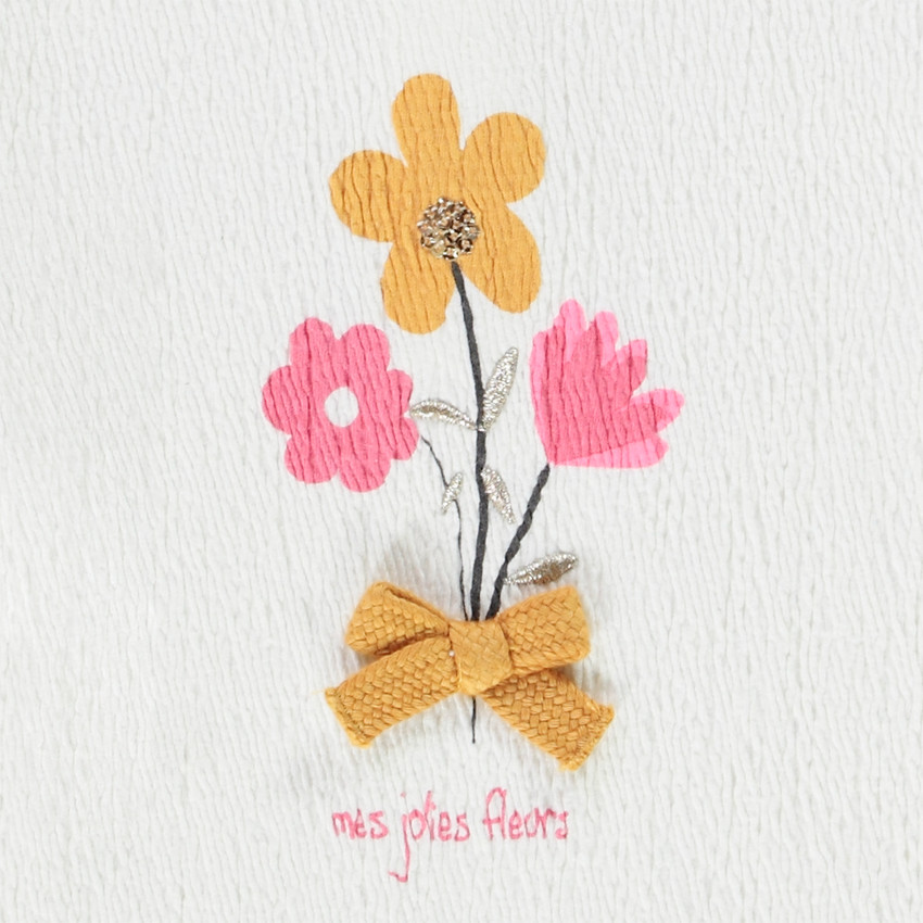 Lange mouwen tuniek in jersey met bloemenprint voor meisjes 