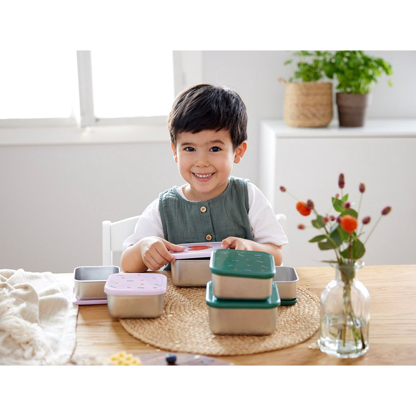 Lot de 3 boîtes à goûter Happy Rascals Smile 