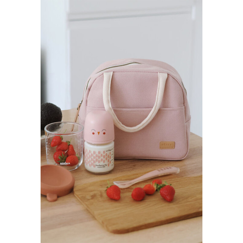Sac repas isotherme Rose poudré 