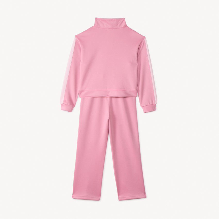 Joggingset in effen interlock voor meisjes 