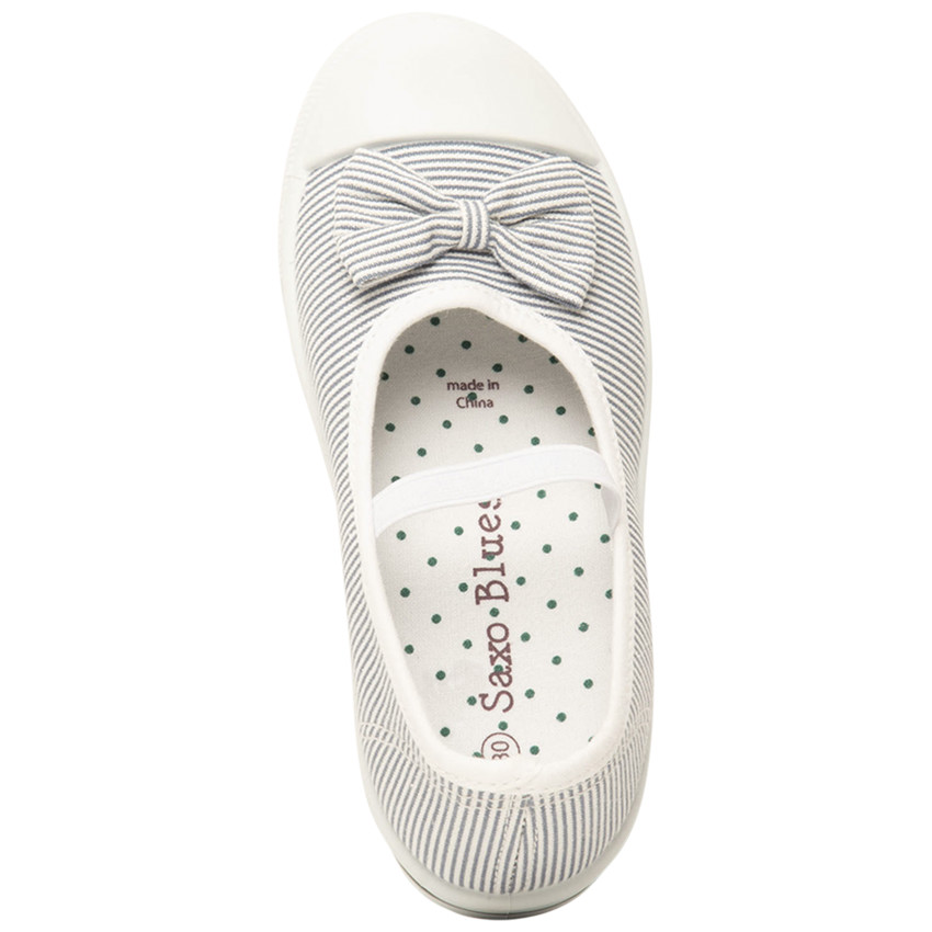 Babies gestreept van stof met knoop en elastische band voor meisjes 