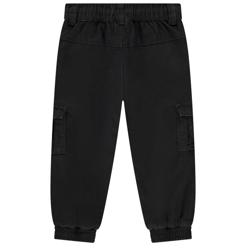 Pantalon cargo en twill doublé jersey pour bébé garçon 