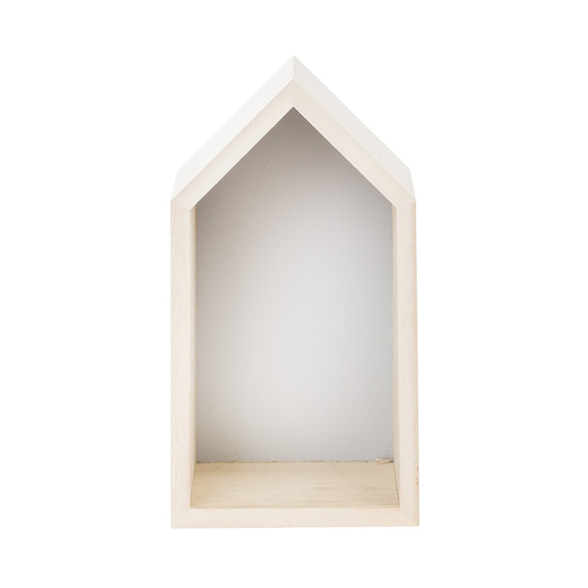 Set van houten huizen om in elkaar te zetten 