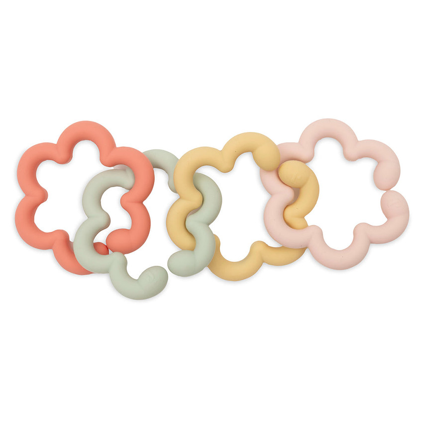 Jeu d’anneaux silicone Flowers 