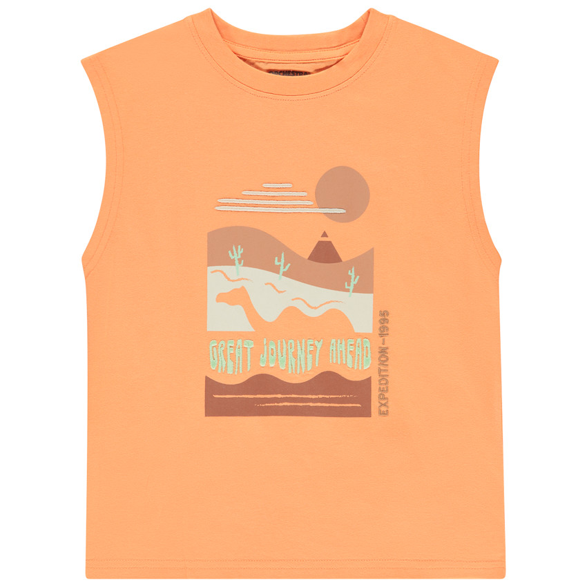 Débardeur forme boîte motif désert pour garçon 