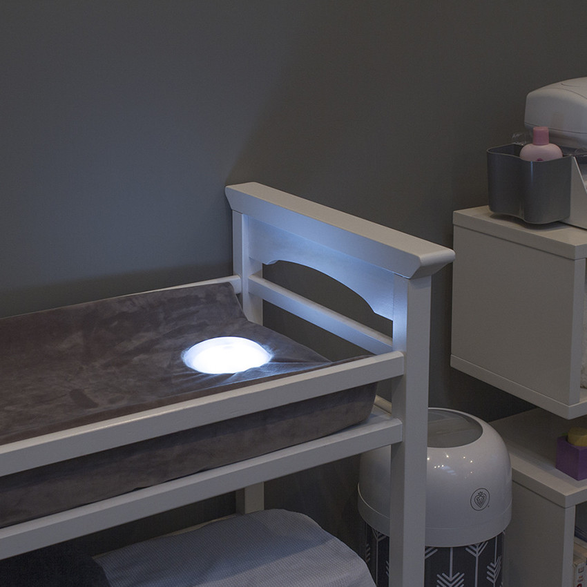 Matelas à langer avec lampe intégrée Illumipad - Gris 