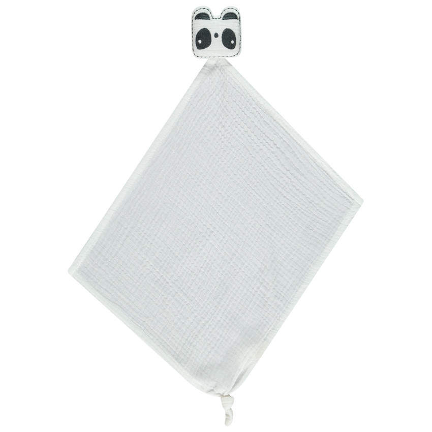Doudou animal en gaze de coton 
