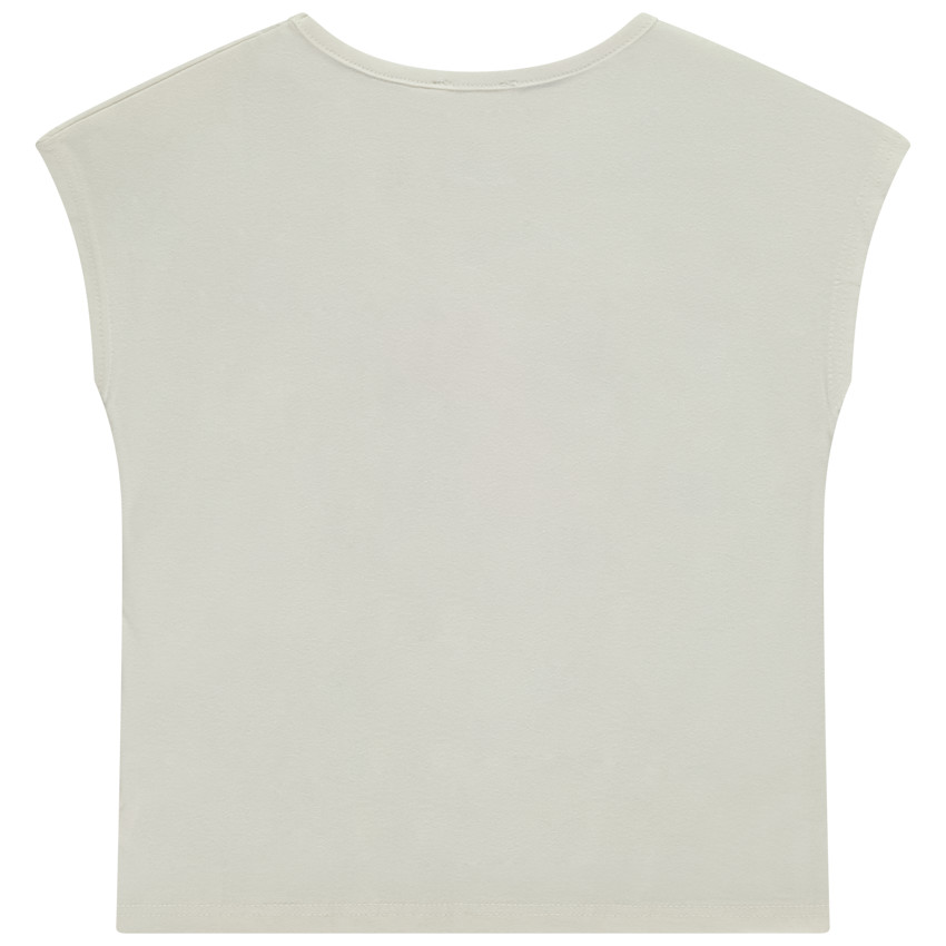 T-shirt met korte mouwen met bloem 3D-effect voor meisjes 