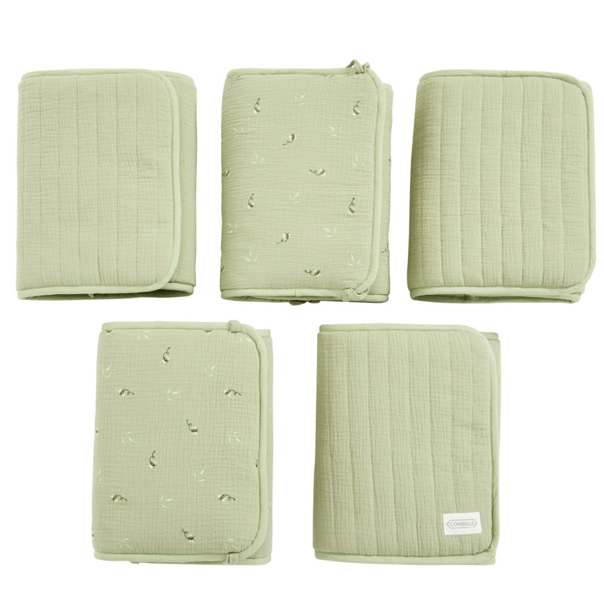 Lot de 5 protèges barreaux modulables Promenade Bucolique vert 