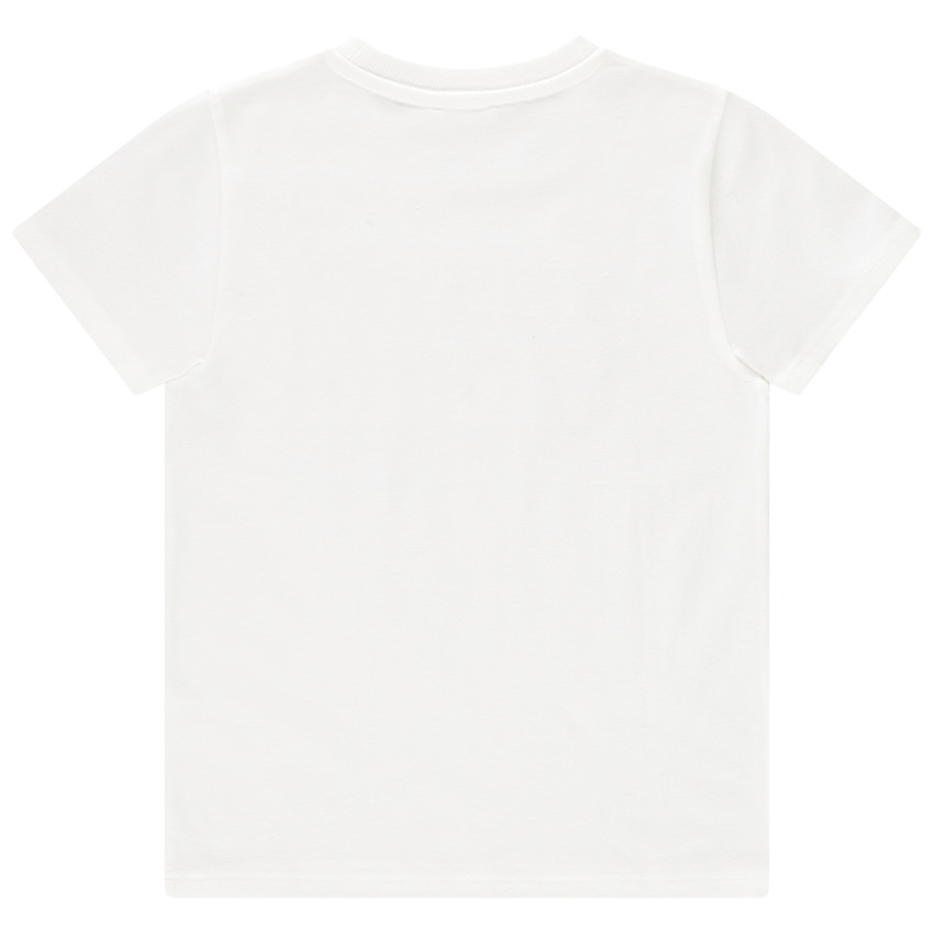 T-shirt en coton manches courtes avec patch bouclette pour garçon 