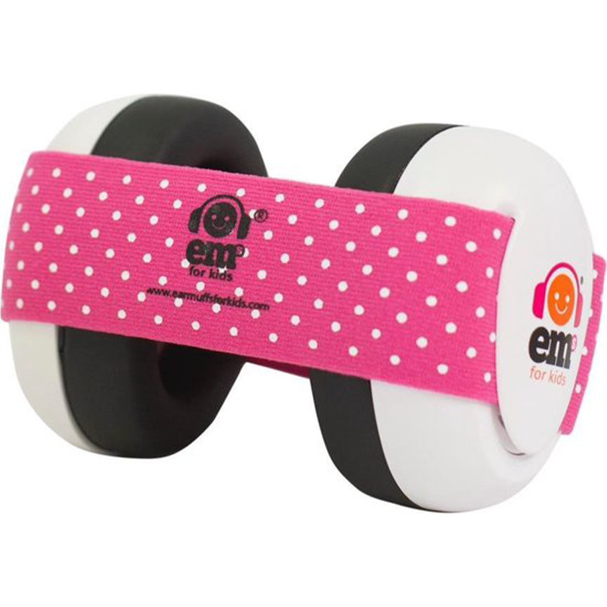 Casque anti-bruit protection auditive 4 Bubs Pink/white 3M-3ans 