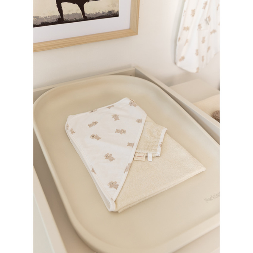 Cape de bain + Gant Bear Allover 