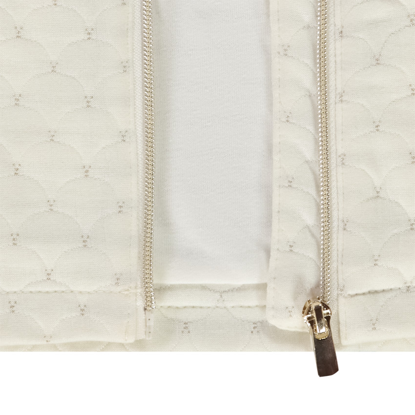 Jas in fleece fantasie voor baby meisje 