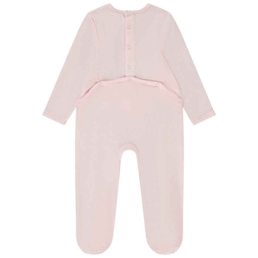 Pyjama in fluweel met fantasieprint voor meisjes 