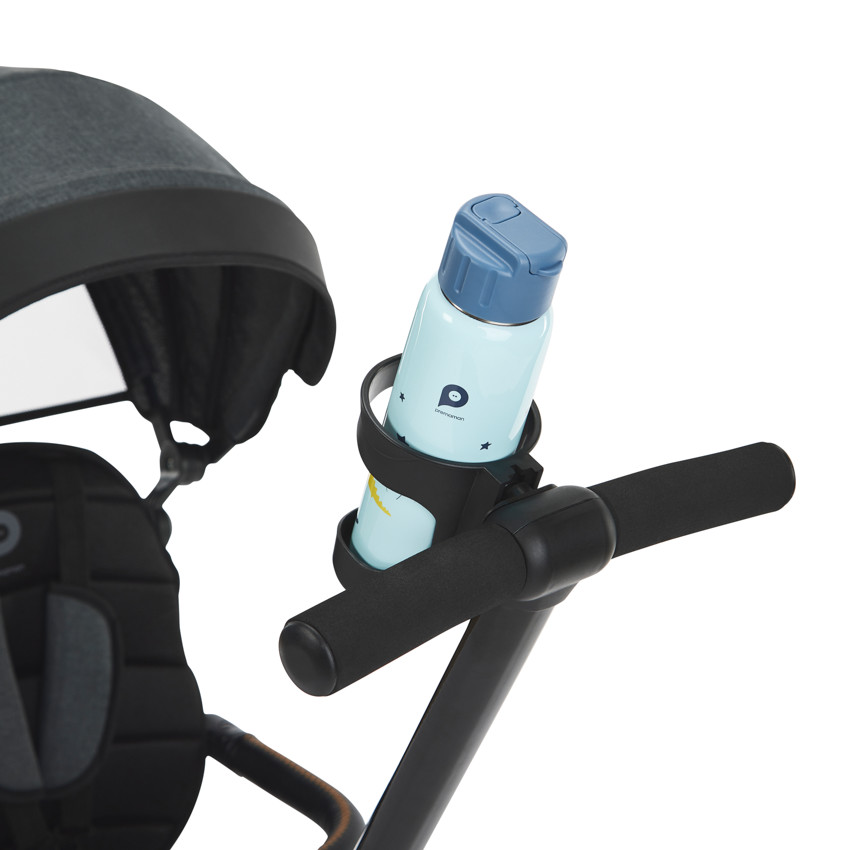 Driewieler Triky 5 in 1 evoluerend grijs/zwart 