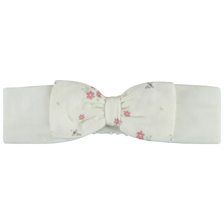 Bandeau fantaisie avec nœud et imprimé fleurit pour bébé fille  