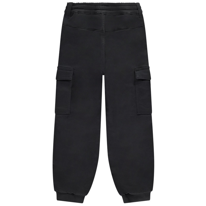Pantalon cargo en toile effet molleton pour garçon 