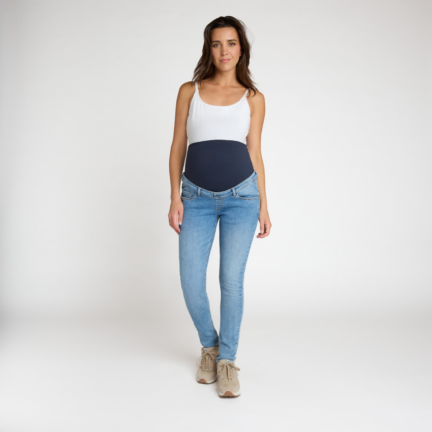 Slimme zwangerschapsjeans met hoge hoofdband 