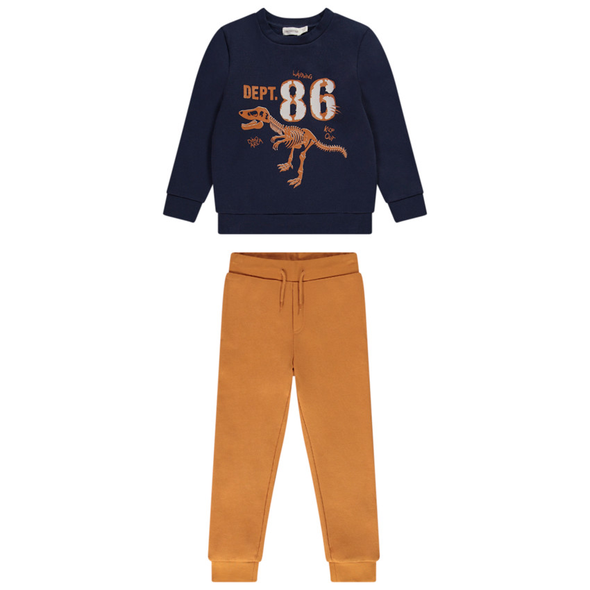 Ensemble jogging 2 pièces print T-rex pour garçon 