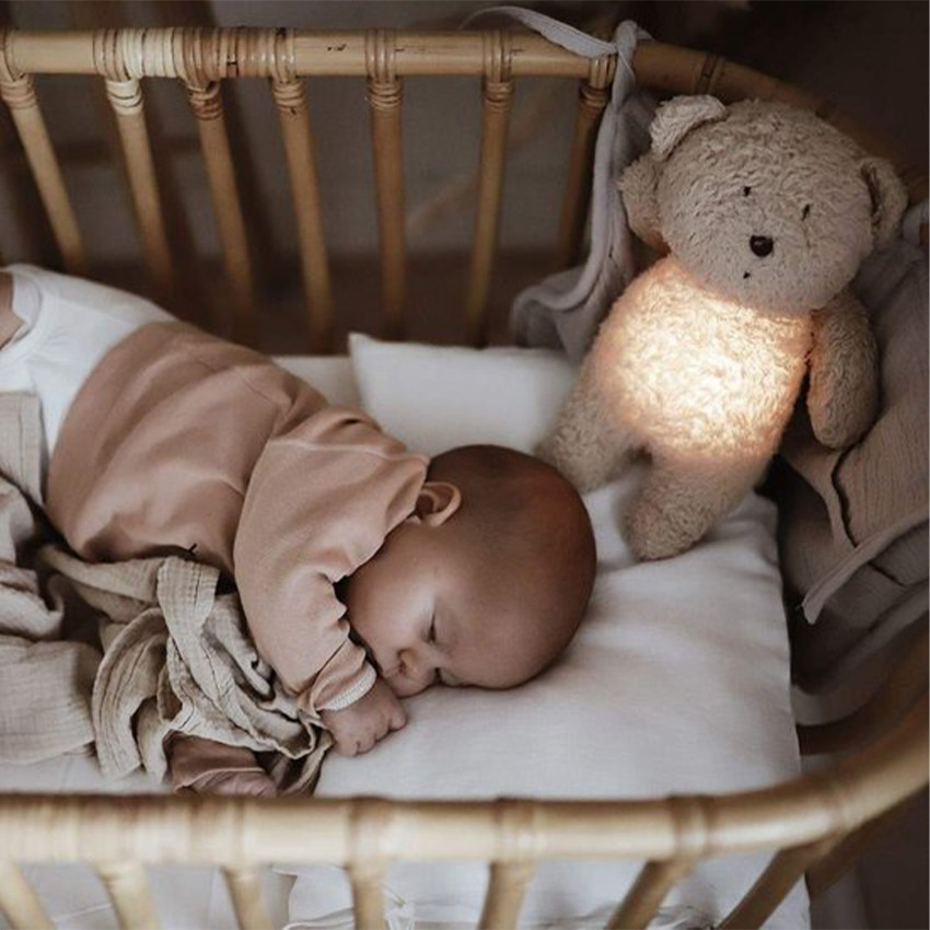 Veilleuse ourson Son & Lumière  Sable 