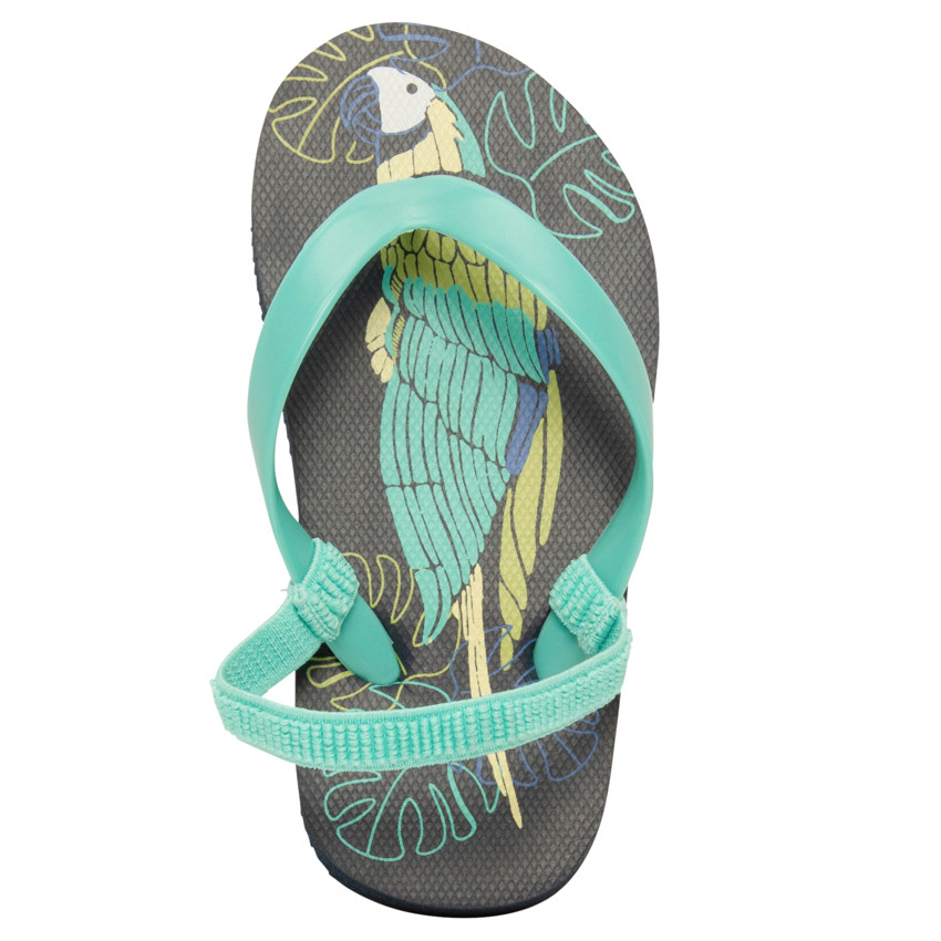 Slippers met papegaaienprint voor jongens met bandje volgens leeftijd 