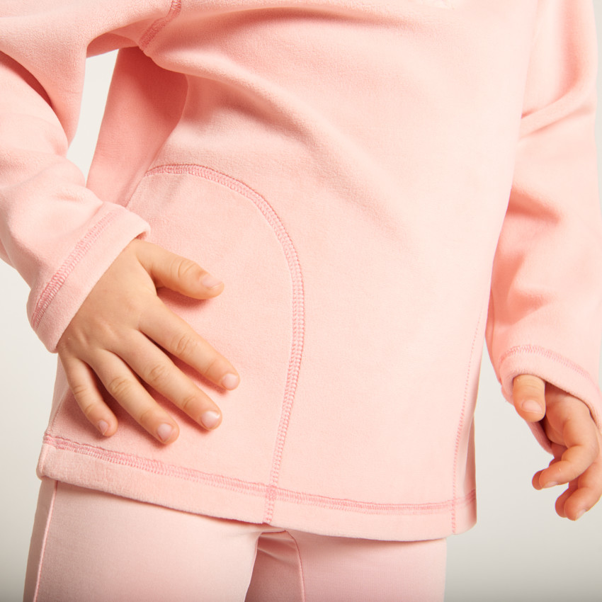 Sweat polaire de ski uni pour fille 