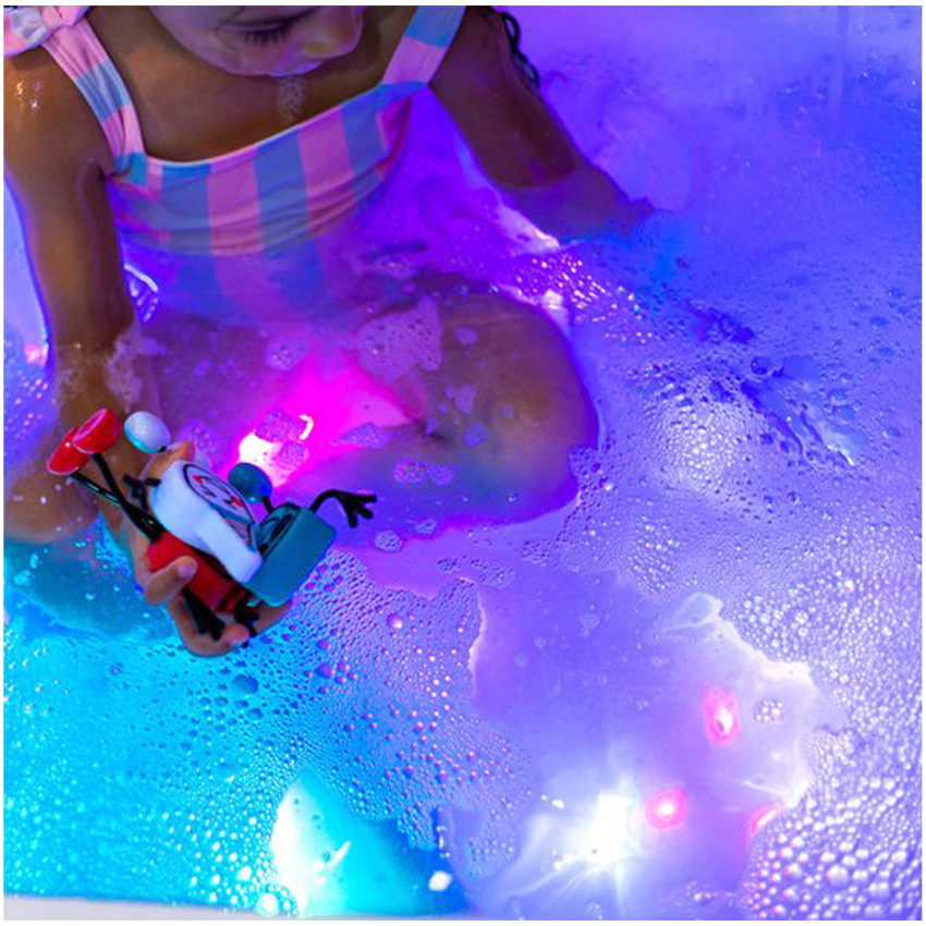 Jeux de bain 4 cubes lumineux dans l'eau 3ans+ Party Pal White 