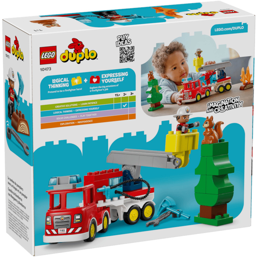 A THEME LEGO CITY - LE CAMION DE POMPIERS - 28PCS - 2+ 