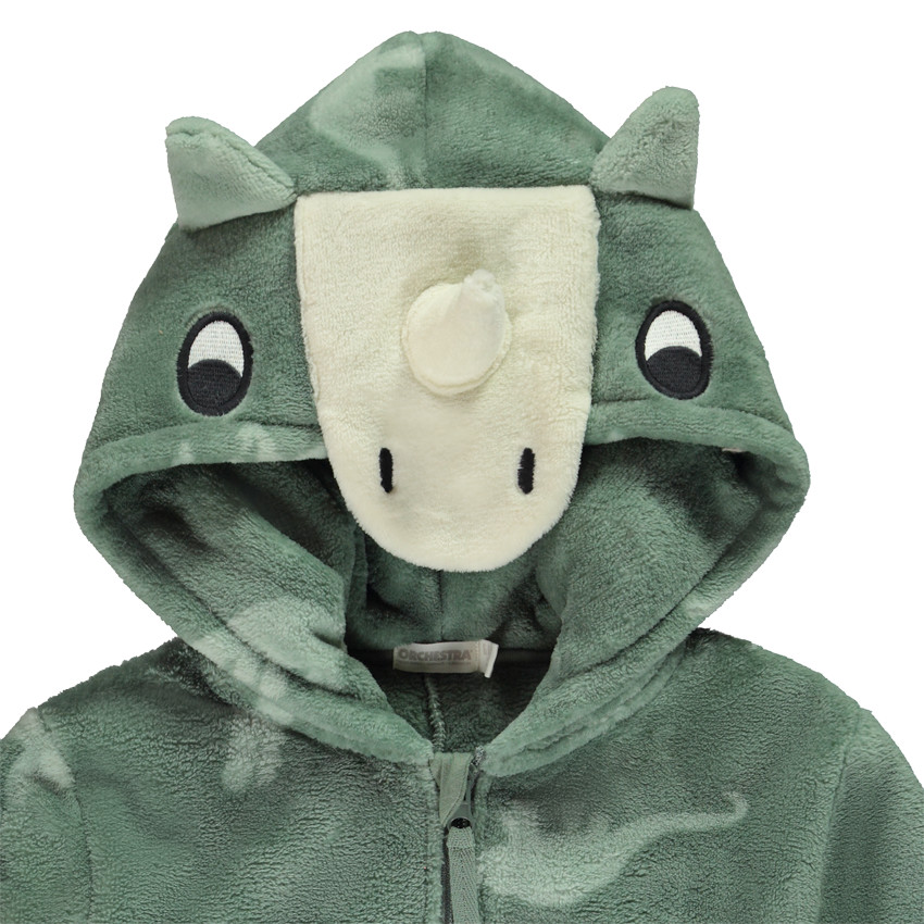 Pyjama topper dinosaurus in sherpa voor jongens 