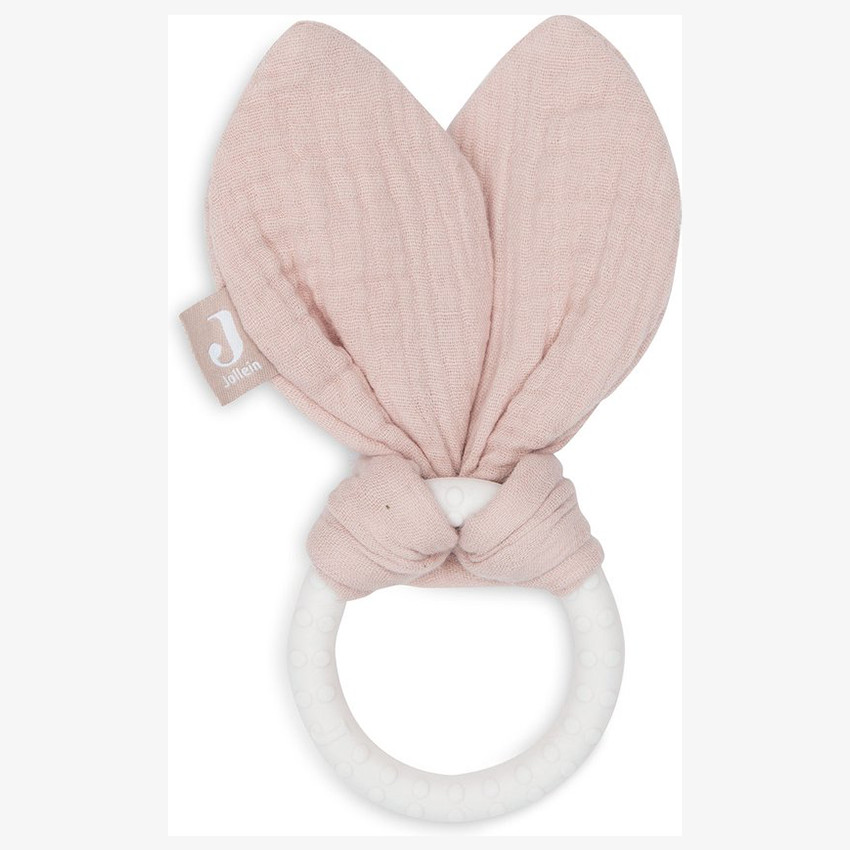 Anneau de dentition en silicone Bunny Ears Wild Rose 