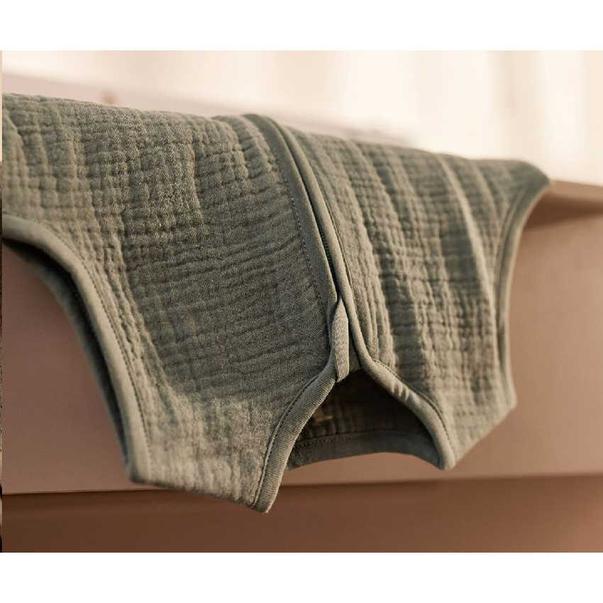 Slaapzak zonder mouwen 110cm Hydrofiel Katoen Sea Green 