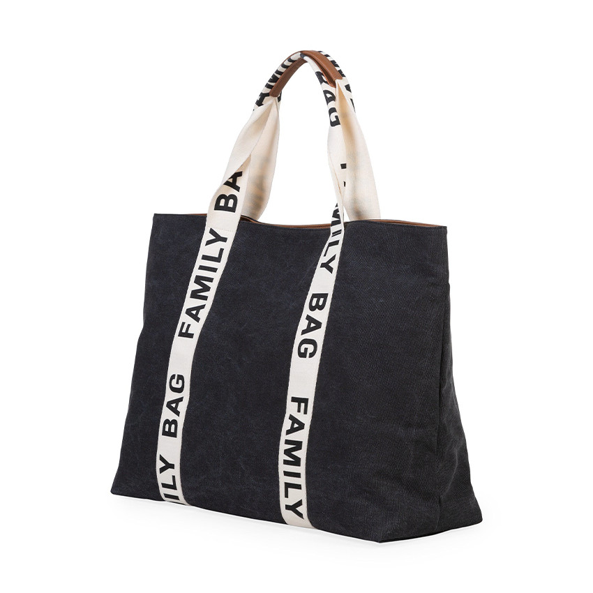 Sac à langer signature + pochette Family Bag noir 