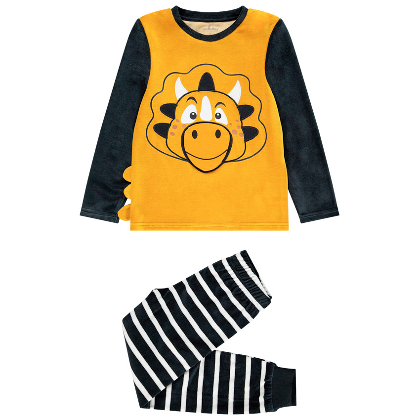 Pyjama en velours ludique pour enfant garçon 
