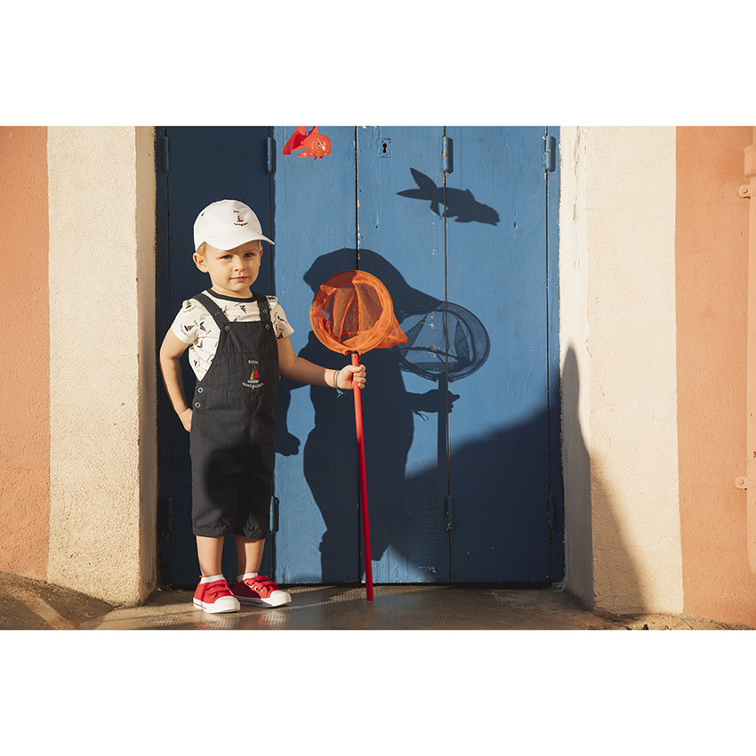 Korte mouwen T-shirt met bootjesprint voor baby jongen 