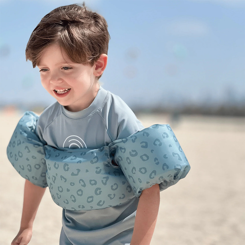 Zwemarmband zwemvest Puddle Jumper Panterprint Groen 2-6 jaar 