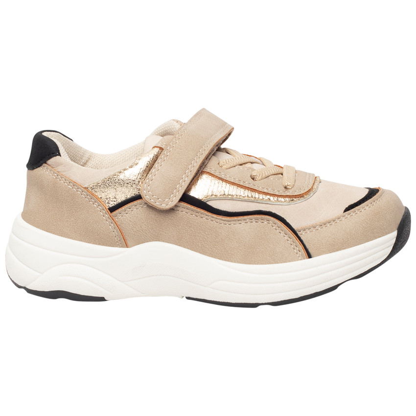 Lage sneakers met iriserende details voor meisjes 