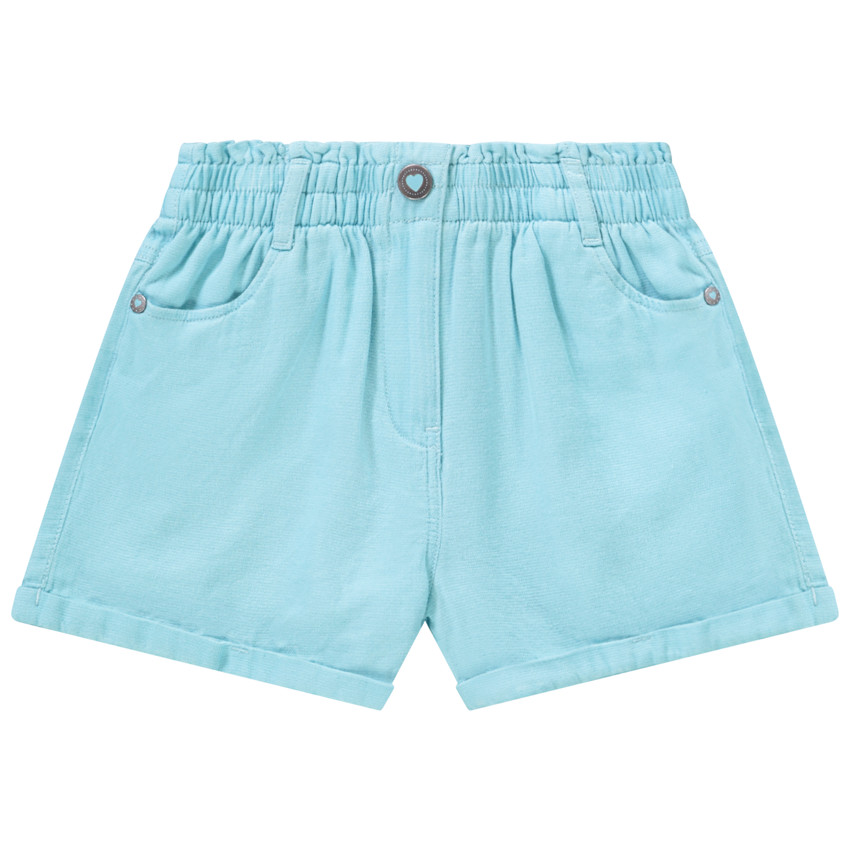 Hoge taille short van fantasiekatoen voor meisjes 