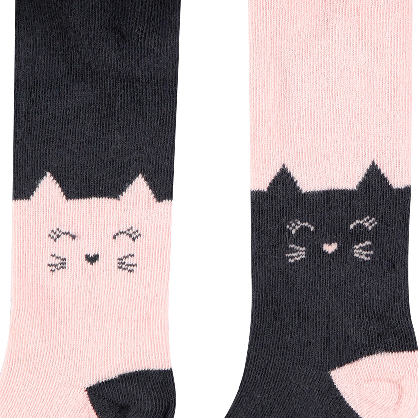 Lot de 2 collants épais motif chat 